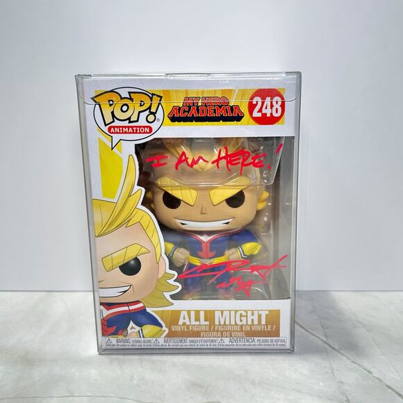 Funko Pop Chris Sabat All Might My Hero Academia #248 Signed "I am Here" - Picture 1 of 10